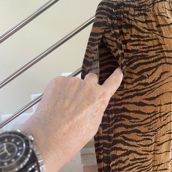 VINTAGE MOSCHINO animal print SWIM COVERUP Pants - Picture 3 of 13